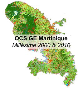 Occupation du sol à grande échelle (OCS GE) en Martinique : millésimes 2000, 2010, 2017 